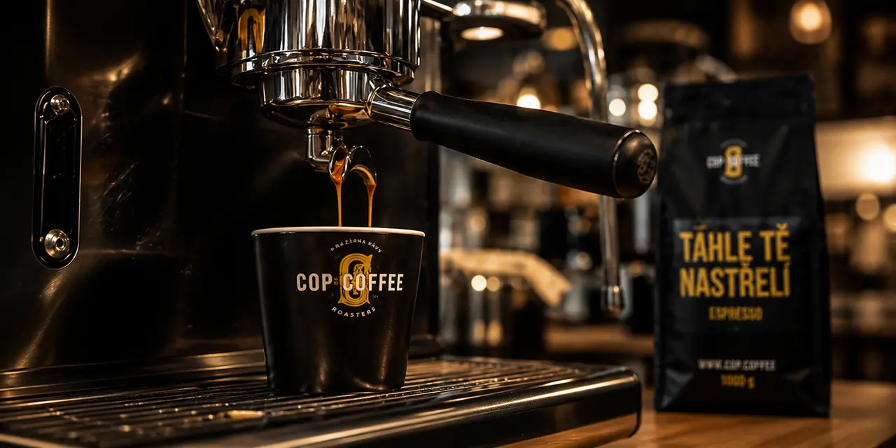 Příprava espressa Cop Coffee