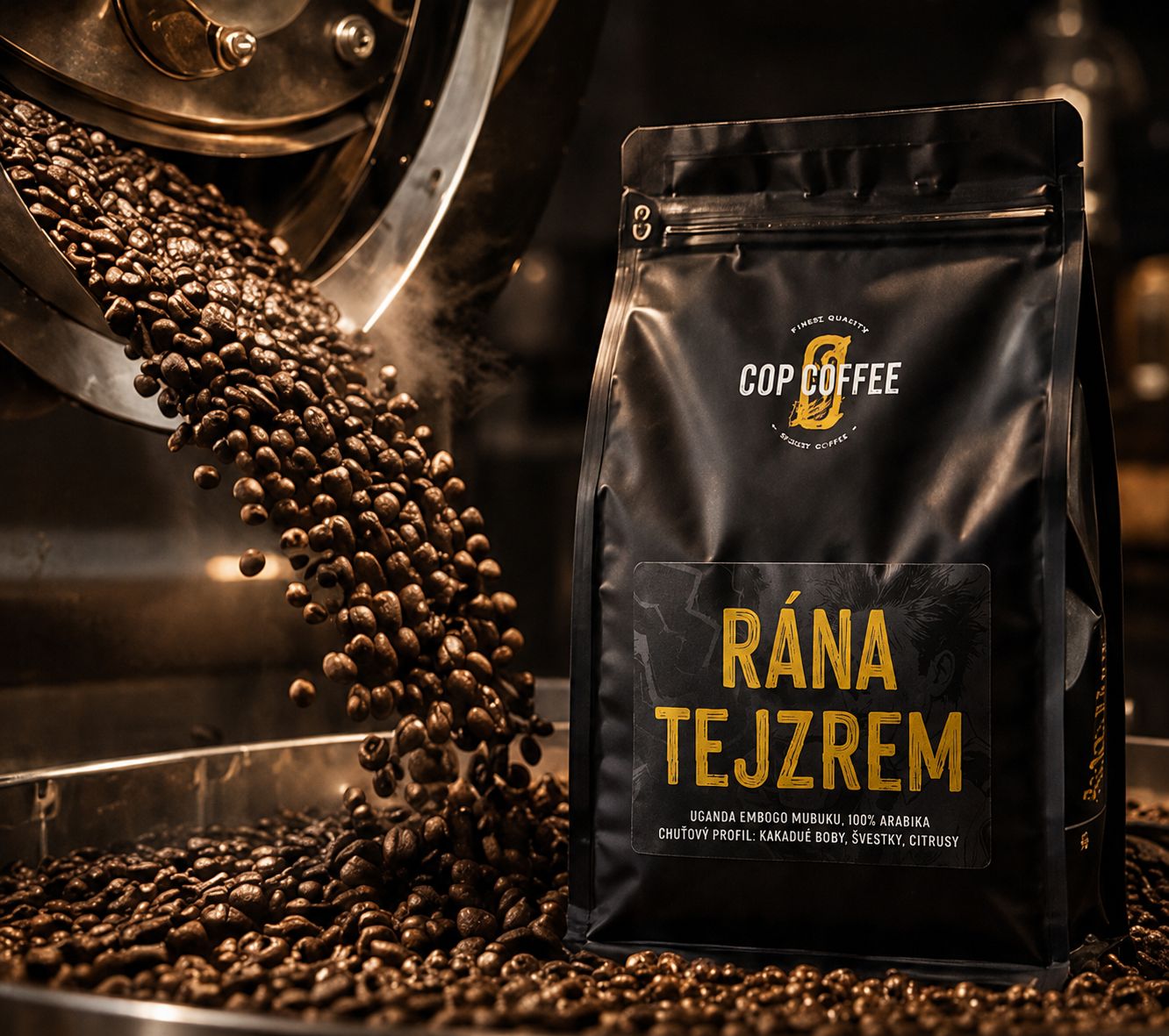 Čerstvě pražená káva Cop Coffee